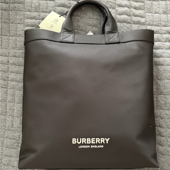 Burberry Handbags - Burberry Black Logo Tote Bag